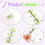 2 Sets  Clear 3 Ring Binder Covers with Binder Inner Paper Bag Clear Soft PVC Notebook Closure Binder(Green,) 5