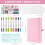 A5 Hardcover Dotted Journal Notebook with 184 Numbered Pages,Dotted Journaling Kit for Beginner Green 9