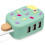 Cute USB Hub  Portable Multi-Function Three-Port Hub Converter Splitter Hub for Office Supplies 5