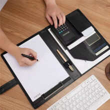 A4 Business Folders File Folders for Folders Clipboard Folders Calculator PU Leather Storage Box