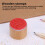 6 Assorted Wooden Rubber Stamp Round Handwriting Floral Flower 2