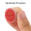 6 Assorted Wooden Rubber Stamp Round Handwriting Floral Flower 5