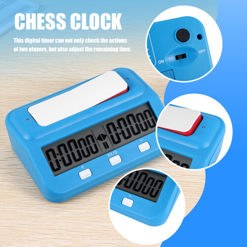 Chess Basic Digital Chess Clock and Game Timer, Accurate Digital Portable Clock, Digital Watch Timer () 1
