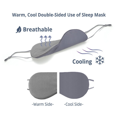 2er-Pack doppelseitige Schlafmaske – kühlend & warm 1