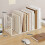 Modern Simplicity Iron Book Stand for Students with Layered Bookshelf 2