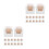 50Pcs Small Cake Box with Window Black Paper Bakery Dessert Packaging 6