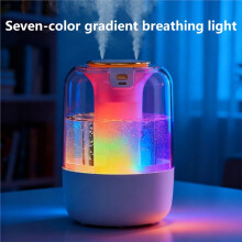 2L Air Humidifier Large Capacity Home USB Humidifier Mist Aroma Diffuser with Remote Control Timer for Bedroom B
