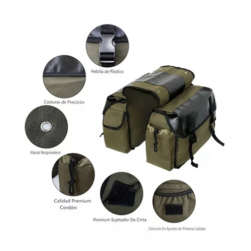 Gepäckträger Set Fahrradtaschen Canvas 2