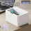 Induction Trash Can Automatic Garbage Can Sturdy Durability Touch Trash Bin for Desktop Home Bedroom Bathroom, 6L 2