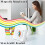 60 Minute Visual Timer-Rainbow Pattern Countdown Desk Timer Magnetic Operation  Management Tool for Office Home 2