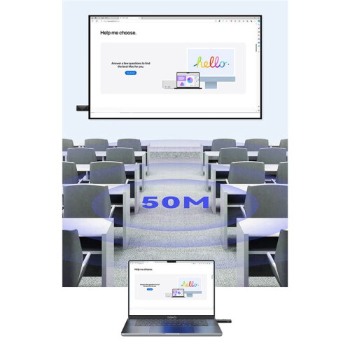 60Hz -Compatible Wireless Video Audio 50M 1080P Transmitter Receiver Extender Display Adapter From PC to Projector 1