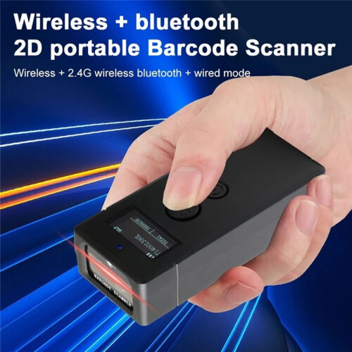 Barcode Scanner 2D 2.4G  Wireless Bar Code Scanner Android IOS USB Scanners 120 FPS Module
