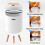 FEIDASH Automatic Trash Can with Lid, Small Plastic Trash Can, Motion Sensor Trash Can for Bedroom, Bathroom, Kitchen B 6