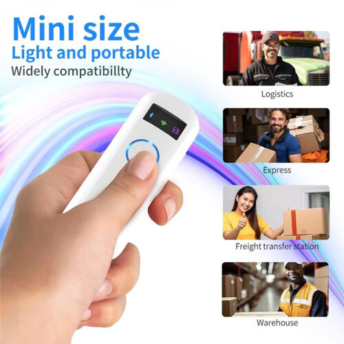 Portable Barcode Reader Pocket Scan  Scanner  Qr Barcode Scanner 2D Wireless