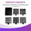 Postit Dispenser with Sticky Note Stencil,for 3x3 Inch Self-Sticky Notepad Maker Note Holder Clip with Template 5