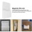 Practical Magnetic Wall File Holders  Holder Whiteboard Versatile Storage Box Desktop Container Easy to Store 7