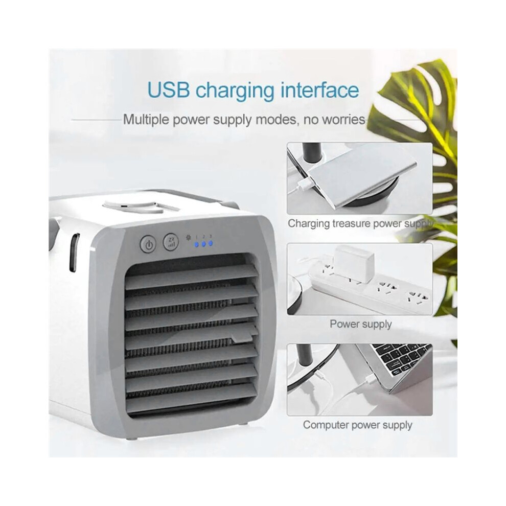 New Usb Charging Air Conditioner Air Cooler Humidifier Disinfecting Office Deaktop Portable Air Conditioning Fan 6031665753424