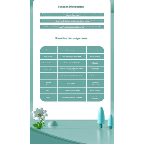 Portable  Thermal Printer Student AI  Thermal Printer Dialogue-Generated Ink-Free Error Correction Printer 2