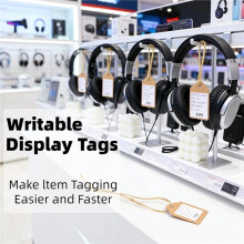 600 Stuks Kleine Prijskaartjes met Touwtje, Bruine Hang- en Cadeaulabels voor Kleding, Sieraden, Detailhandel, Rommelmarkt