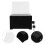 RENACLIPY Donation Box with Lock, Black Acrylic, Multi-Functional for Storage Use, and Secure 5