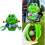 Accessory Bag: Cartoon Silicone Frog, Holds Tees, Divot Tool & 2