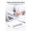 A4 Portable Thermal Printer Inkless BT Wireless Portable Printer Min Portable A4 Label Maker Home Office Use White 4