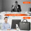 Fireproof Document Organizer with Lock, Hard-Shell Case and Pocket Accordion File Folder for A4/Letter Files, Laptops 6