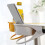 Drink Cup Holder Table Side Water Cup Shelf Office Desktop Computer Desk Fixed Cup Holder Desk Storage Clip, White 2