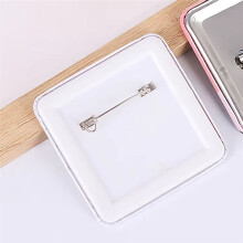 Square DIY Blank Pin Button Badges Material 50x50mm Refrigerator Magnets Badges Button Making Parts for Home Office