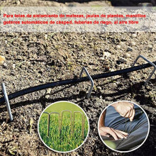50 Stück verzinkte Stahl-U-Türnägel für Gartenzäune & Unkrautmatten