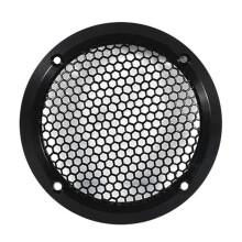 Aluminum Car Tweeter Speaker Grill Cover, 3.5 Inch, Full Metal Mesh Grille for Audio Enhancement Black