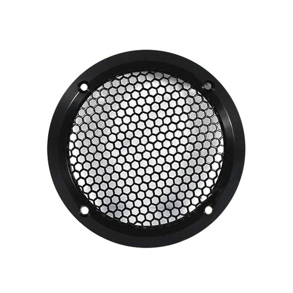 Aluminum Car Tweeter Speaker Grill Cover, 3.5 Inch, Full Metal Mesh Grille For Audio Enhancement Black 6031904033874