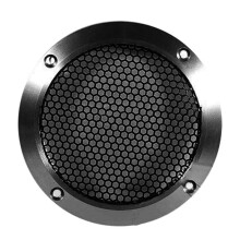Aluminum Car Tweeter Speaker Grill Cover, 4 Inch, Full Metal Mesh Grille for Audio Enhancement Black