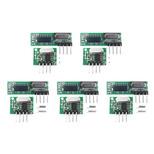 433 Mhz Superheterodyne RF Receiver and Transmitter Module Wireless Module Diy Kit Antenna