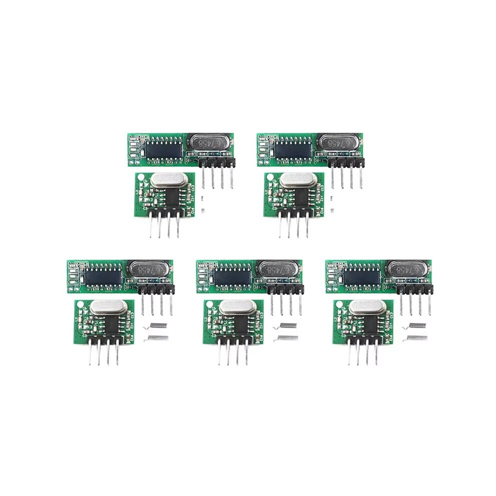433 Mhz Superheterodyne Rf Receiver And Transmitter Module Wireless Module Diy Kit Antenna 4711855625947