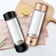 VäTevattenflaska, 420 Ml 1400 Ppb PEM SPE-Teknik BäRbar VäTevattenjonisatormaskin (Guld)