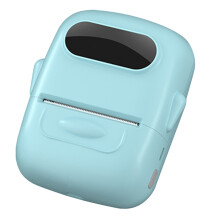 -Imprimante Thermique Portable avec Autocollants pour Petites Entreprises, Maison, Bureau, Vert