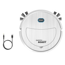 Robot Vacuum Cleaner 3 in 1 Electric Sweeping Robot Ultra Slim Quiet Robotic Vacuum Cleaner White