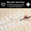 30Pcs White Plastic Scratch Ticket Scratcher Tool Card Scraper Scratch Off Tool Keyring Ticket Scratcher for Label,Film 4