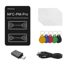 RFID Chip Reader PM PRO Decoder+5XUID Keychain+5XCUID Card NFC Key Copier 13.56Mhz 125Khz Badge Write Token Clone