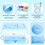 3 Pack Silicone Reusable Snack Containers with Lids, Double Compartment Snackle Box Containers, Salad Dressing 2