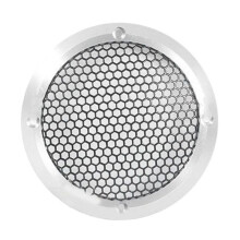 Aluminum Car Tweeter Speaker Grill Cover, 3.5 Inch, Full Metal Mesh Grille for Audio Enhancement Silver