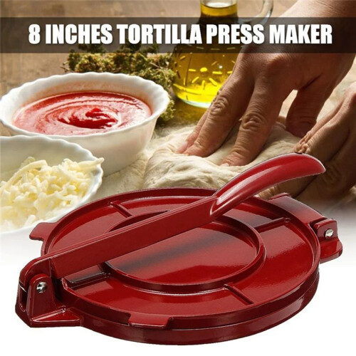 Tortilla Press Maker DIY Foldable Tortilla Press Tool Aluminium Baking Tool, for Kitchen Restaurant 2
