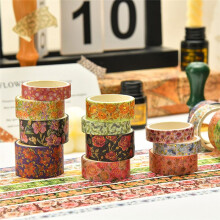 20 Rolls Washi Tapes Flowers Journaling Materials Masking Tape School Supplies Stationery Scrapbooking Decorative Tape B
