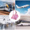 Hojalis Adjustable Airplane Foot Hammock with Memory Foam, Essential for Travel & Office 3