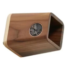 Zwarte Walnoot Houten Tissue Box Cover Woonkamer Decoratie Bureaublad Opbergruimte Papieren Handdoekhouder Verdeelde Opbergdozen Lade