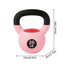 Kettlebell Penhouder Potloodhouder Organizer Leuke Bureauaccessoires voor Vrouwen Mannen Volwassenen Fitnessliefhebbers Roze