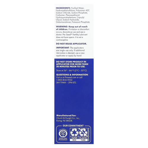 Pre-Seed, Fertility Lubricant, 9 Applicators, 1.4 oz (40 g) 1