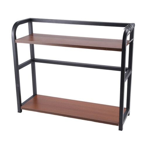 Spice Rack Kitchen Storage Stand Multi-Layer Seasoning Organizer Condiment Organizer Kitchen Shelf Black 1