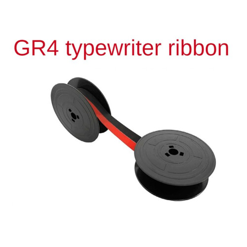 4Pcs GR4 Typewriter Ribbon Typewriter Ribbon Twin Spool Replacement for Olivetti Lettera Typewriter (Black & Red) 2